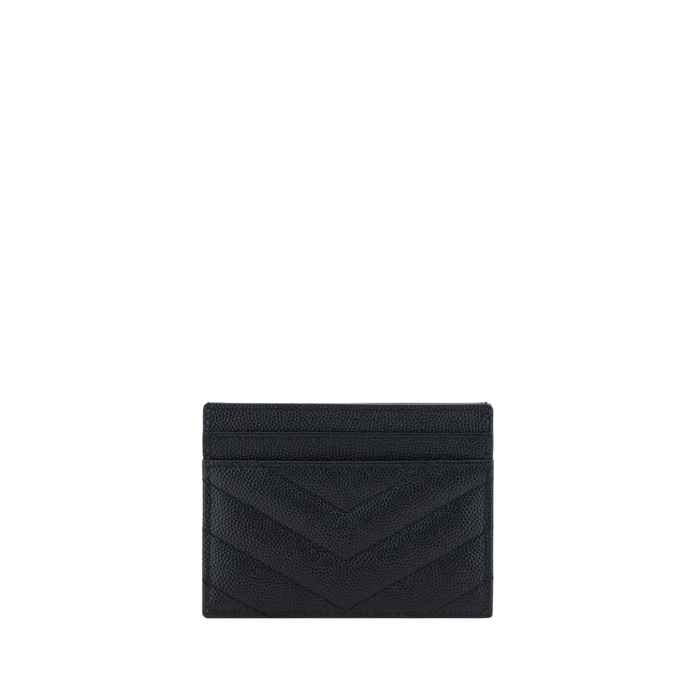 Saint Laurent Schwarzes Leder-Kartenetui