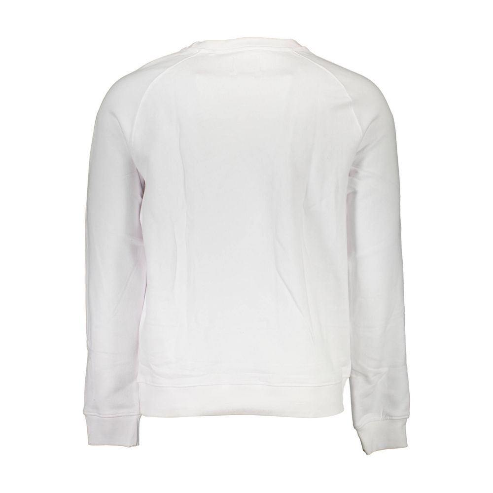 Guess Jeans Weißes Unisex-Sweatshirt aus Baumwolle