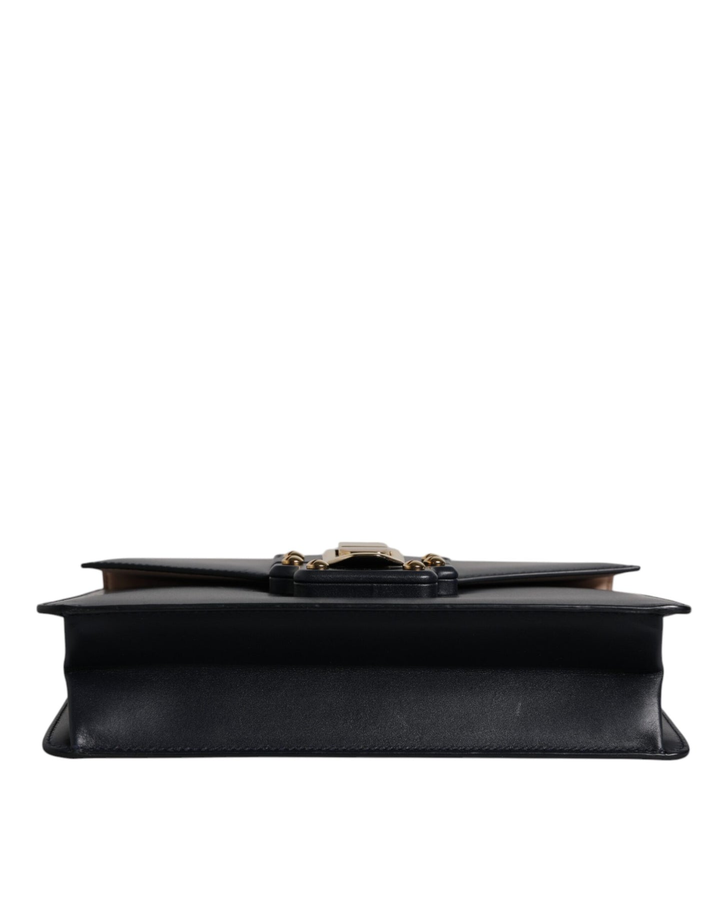 Dolce & Gabbana Schwarze Schulterriemen-Tasche aus Kalbsleder