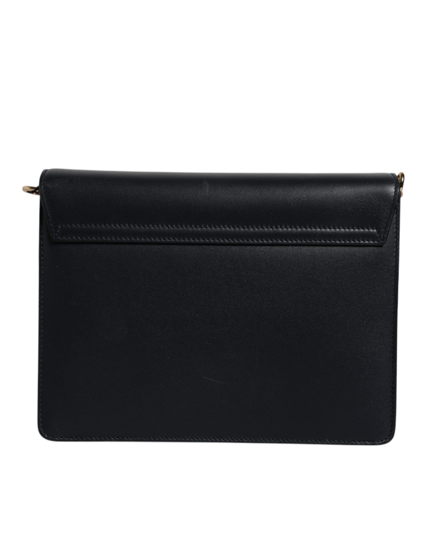 Dolce & Gabbana Schwarze Schulterriemen-Tasche aus Kalbsleder