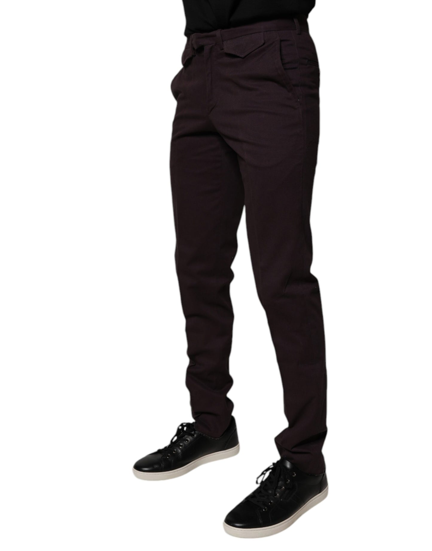 BENCIVENGA Braun Reine Baumwolle Slim Fit Herren Anzughose