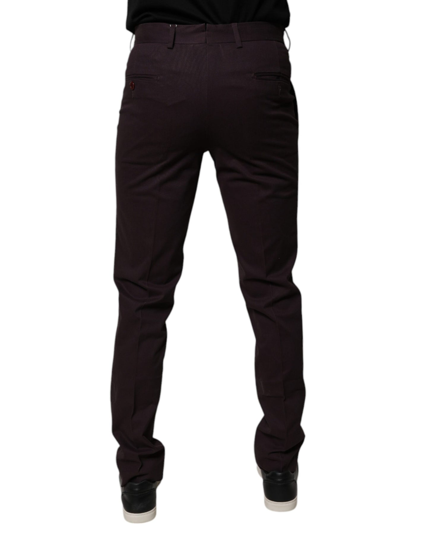 BENCIVENGA Braun Reine Baumwolle Slim Fit Herren Anzughose