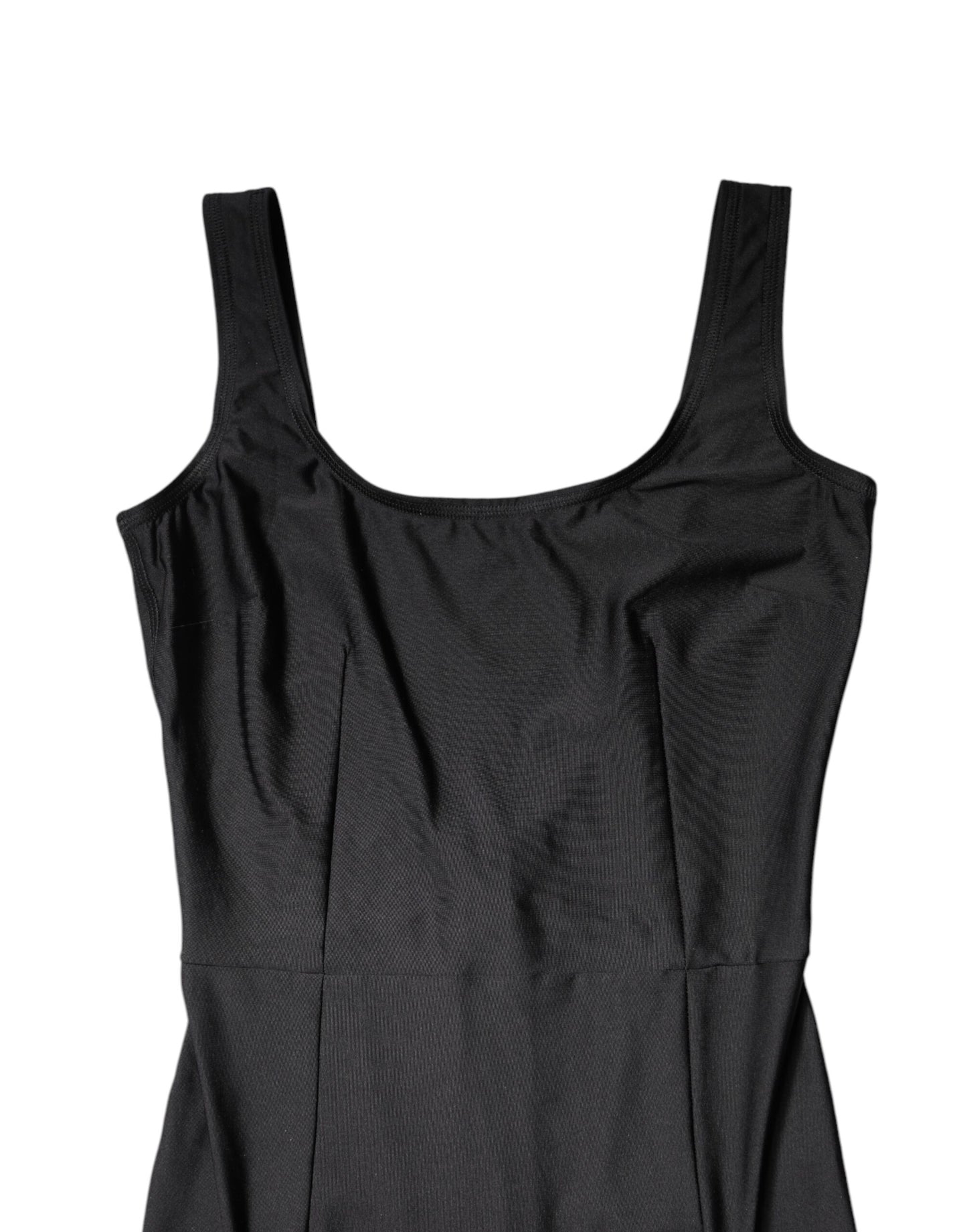 Dolce & Gabbana Schwarzer ärmelloser Bodycon Frauen Jumpsuit Kleid