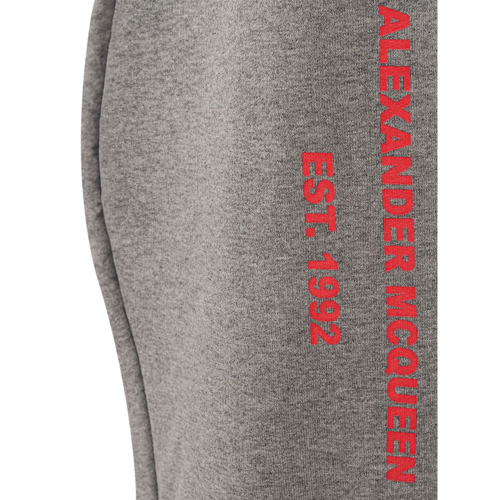 Alexander McQueen Schicke graue Hose aus Baumwollmischung