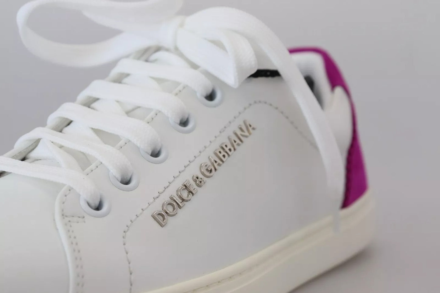 Dolce & Gabbana Weiß Klassische Turnschuhe Frauen Leder Schuhe