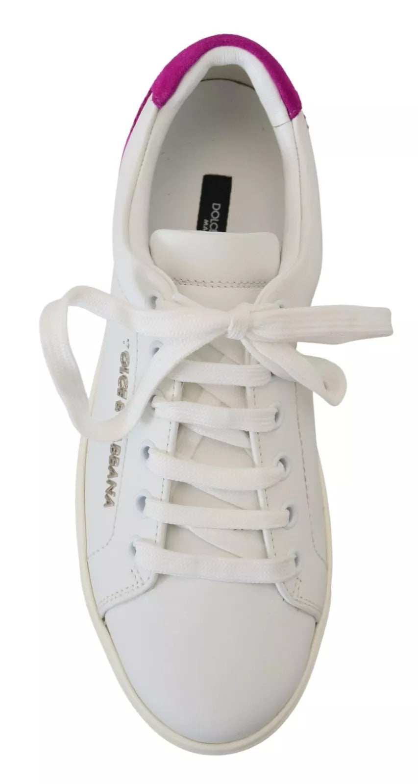 Dolce & Gabbana Weiß Klassische Turnschuhe Frauen Leder Schuhe