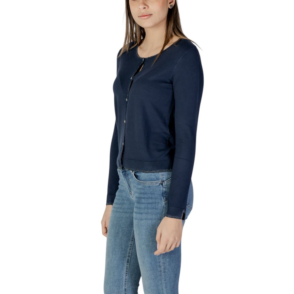 Liu Jo Blaue Viskose Strickjacke