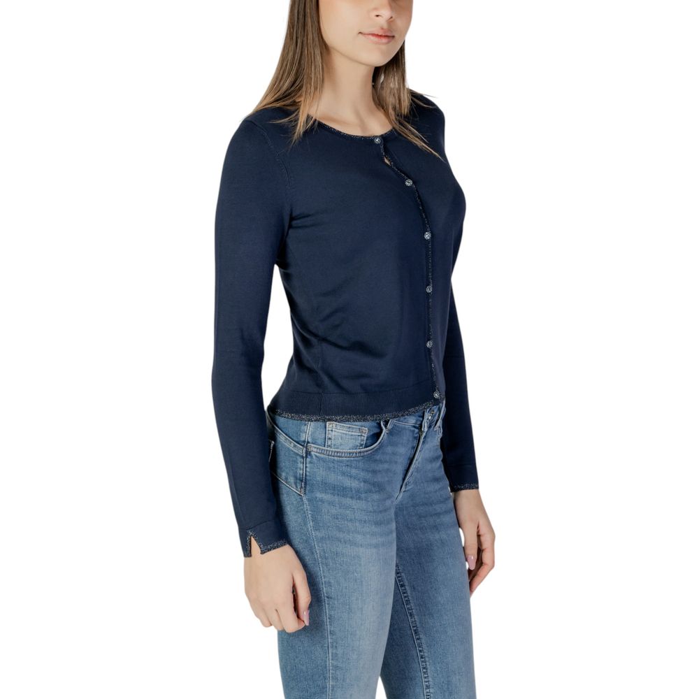 Liu Jo Blaue Viskose Strickjacke
