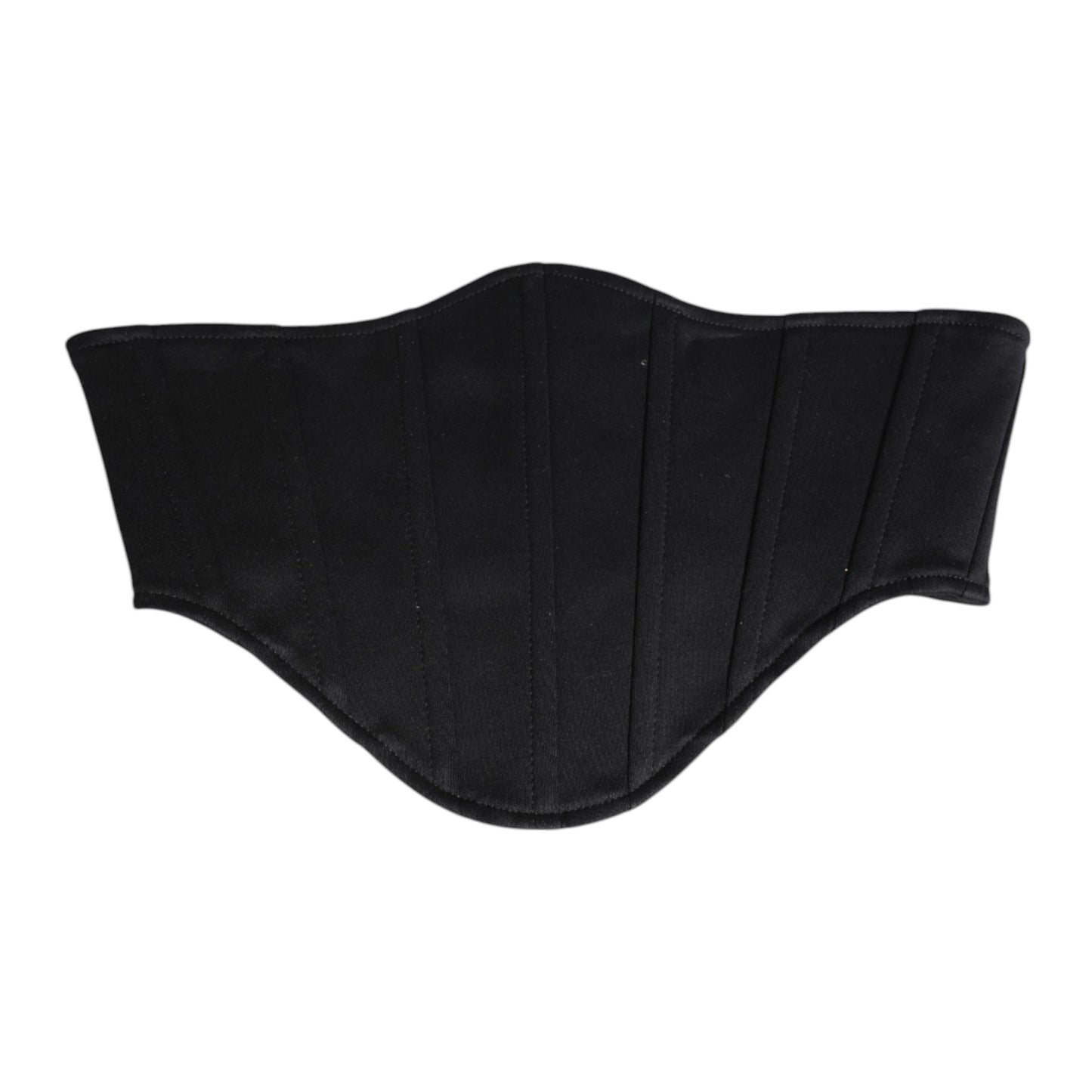 Dolce & Gabbana Schwarzer Baumwolltaille Smokinggürtel Kummerbund