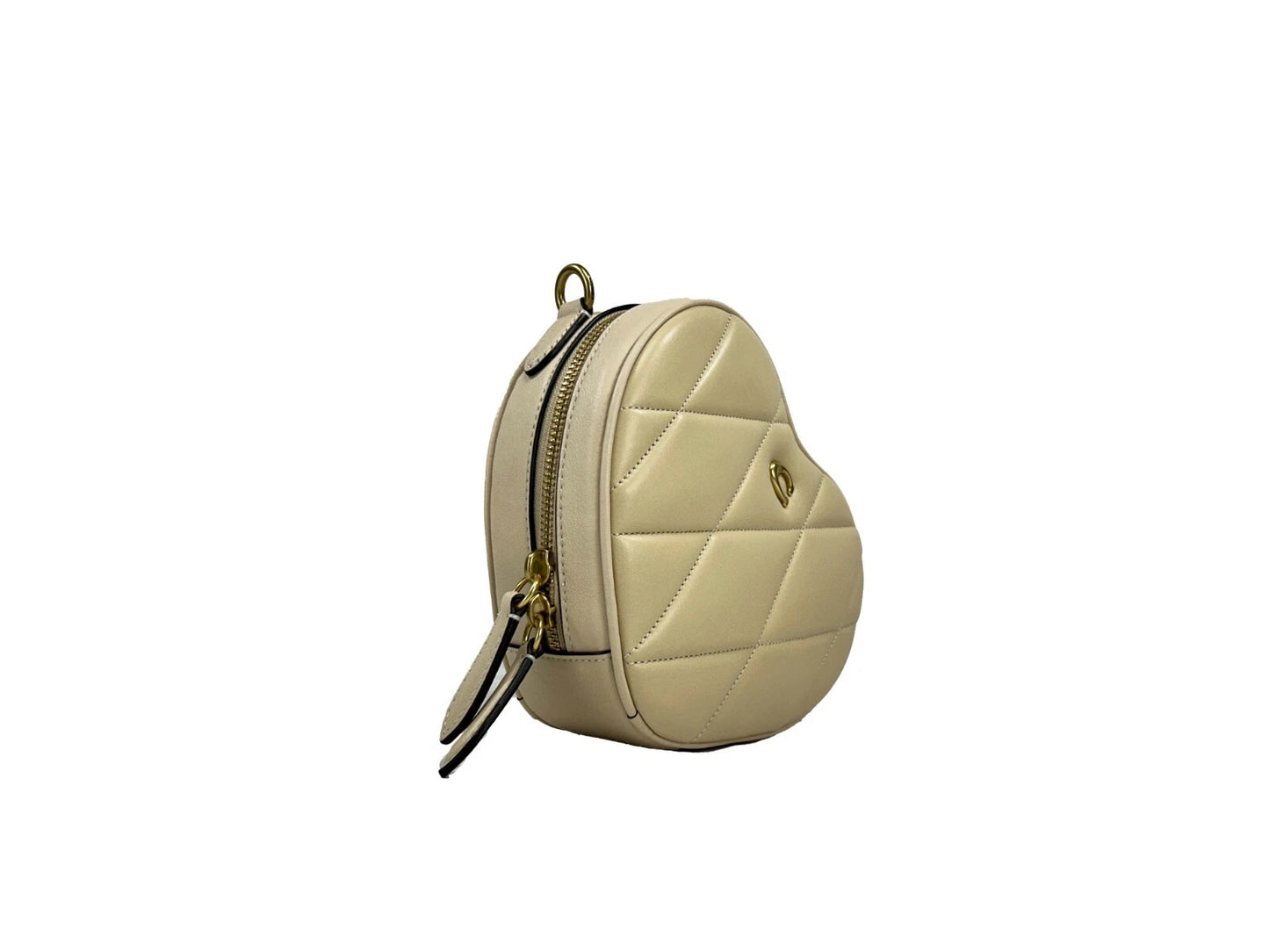 COACH Herz kleine gesteppte Leder Crossbody Tasche Geldbörse