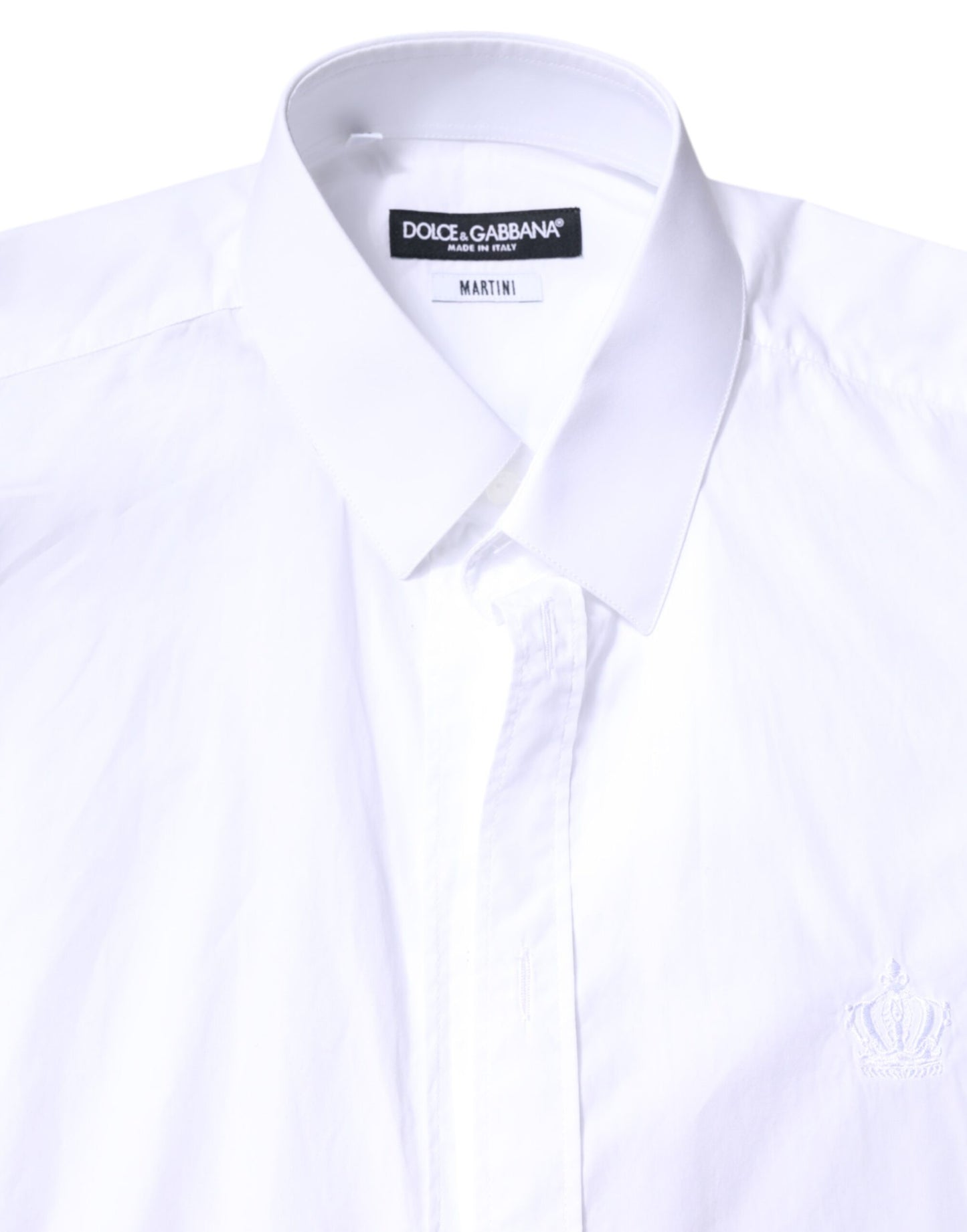 Dolce & Gabbana Weißes MARTINI Hemd aus Baumwolle für Herren