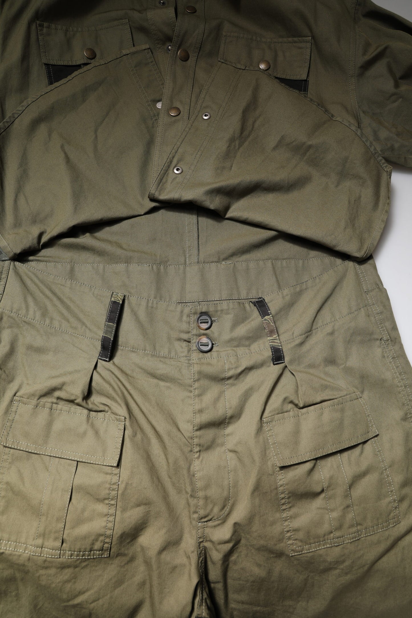 Dolce & Gabbana Braunes Baumwoll-Stretch-Hemd-Hose Freizeit-Set