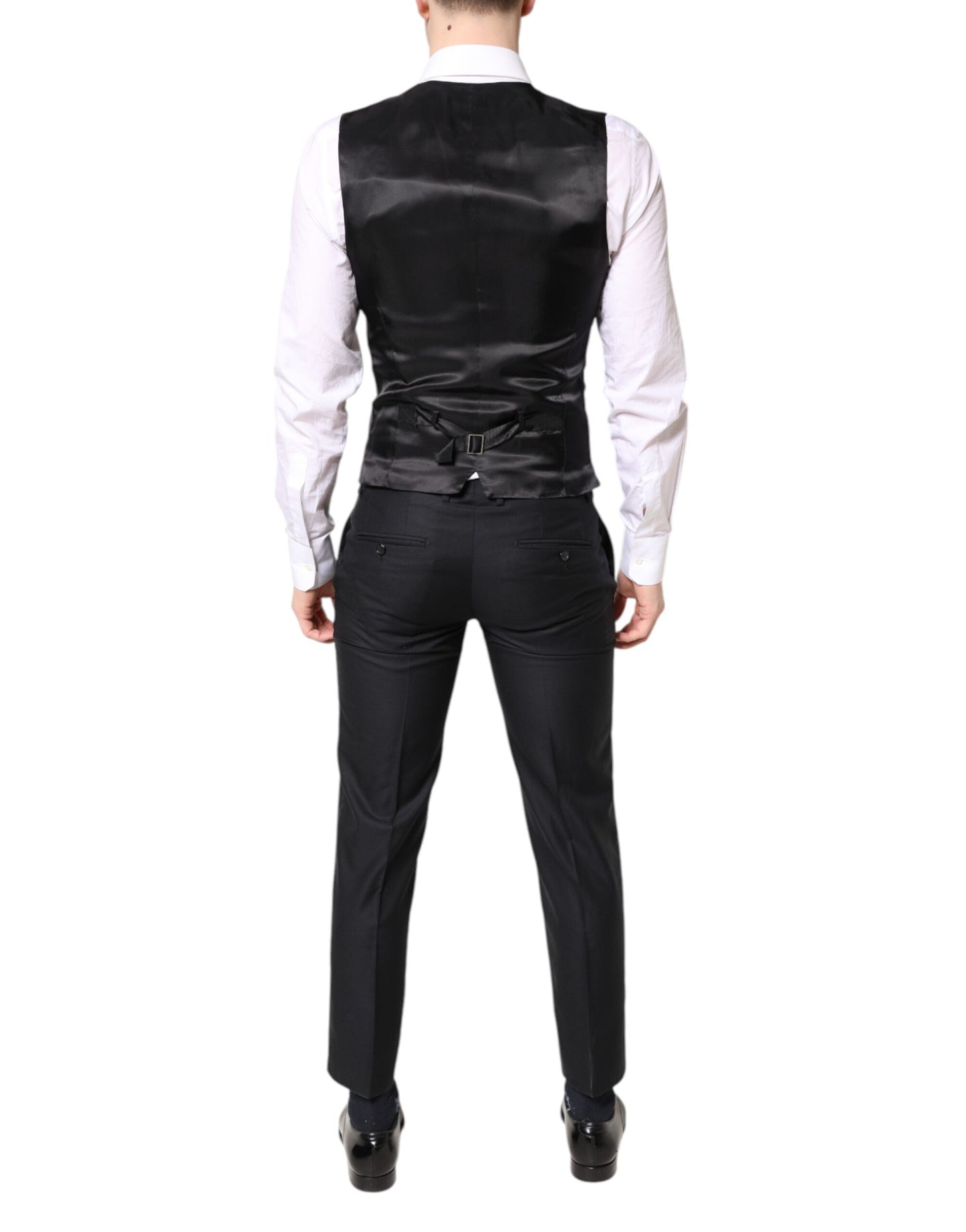 Dolce & Gabbana Blauer MARTINI Wolle Formal 3 Stück Anzug