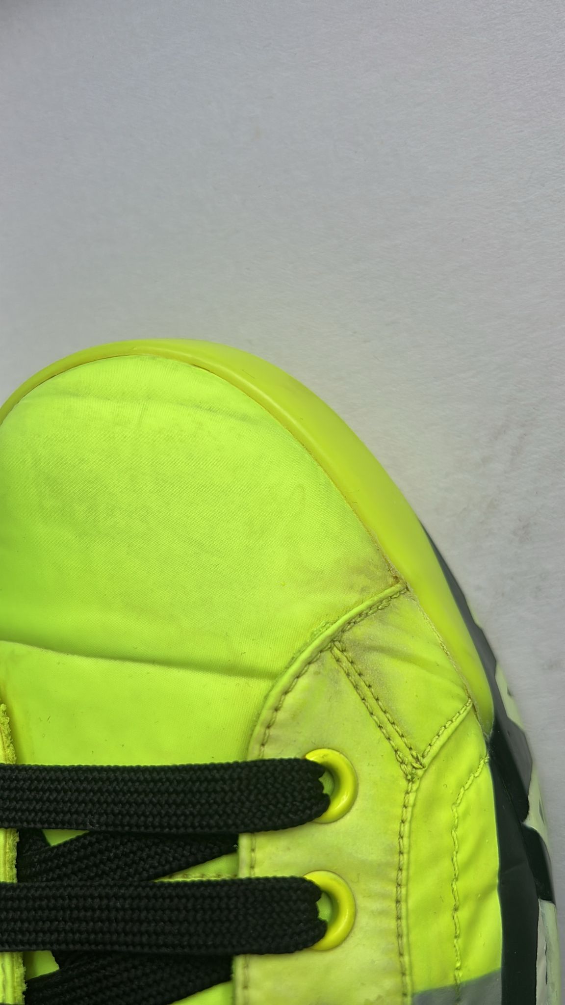 Dolce & Gabbana Neon Grün Logo Tape Low Top Sneakers Schuhe