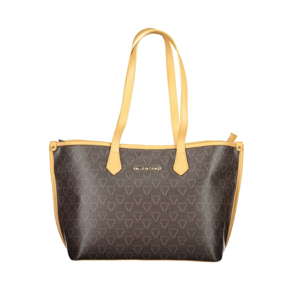 Mario Valentino Braune Polyethylen-Handtasche