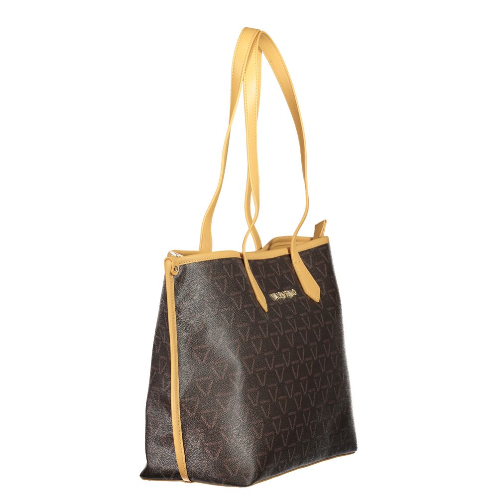 Mario Valentino Braune Polyethylen-Handtasche