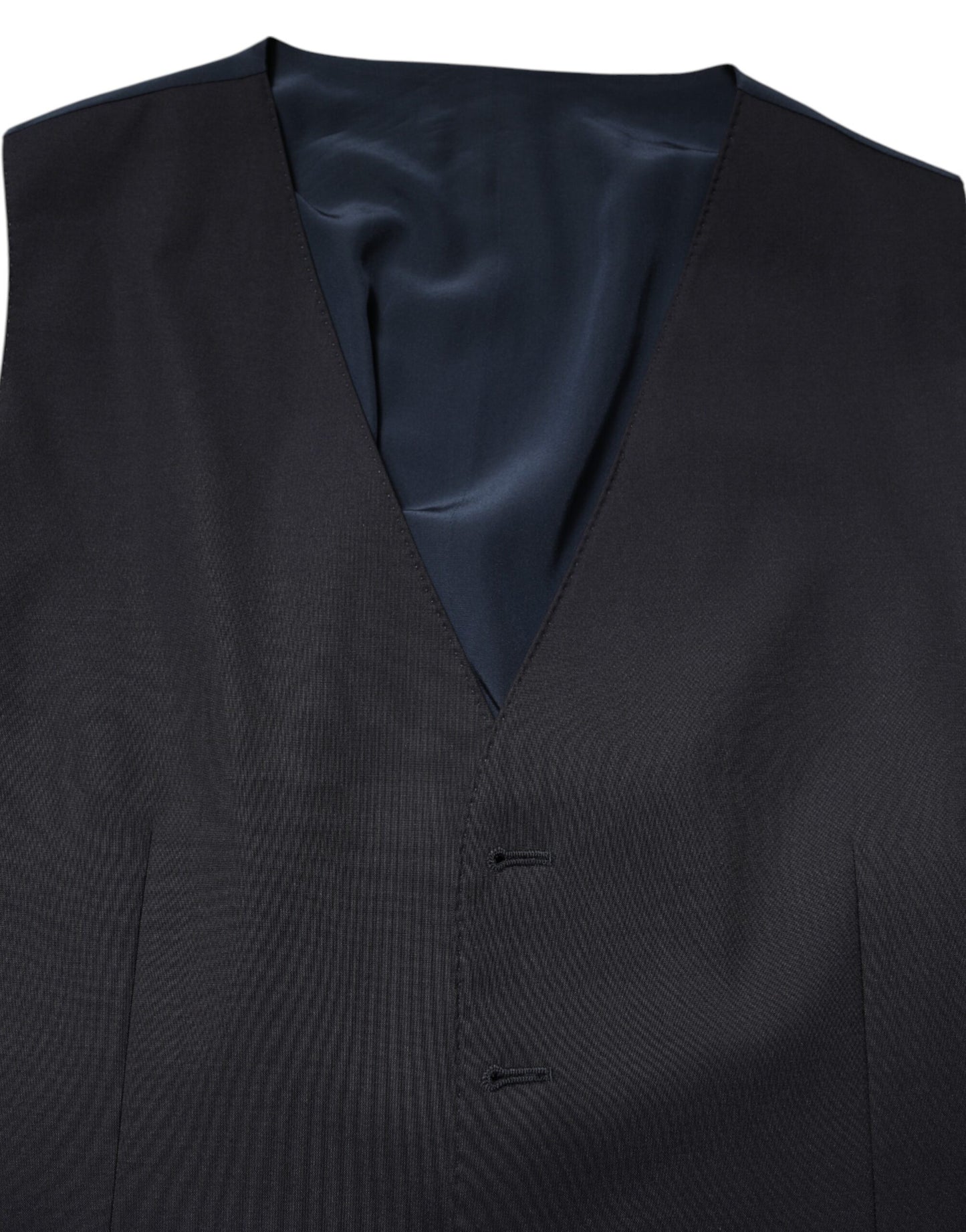 Dolce & Gabbana Schwarze Wollweste Kleid Formelle Weste