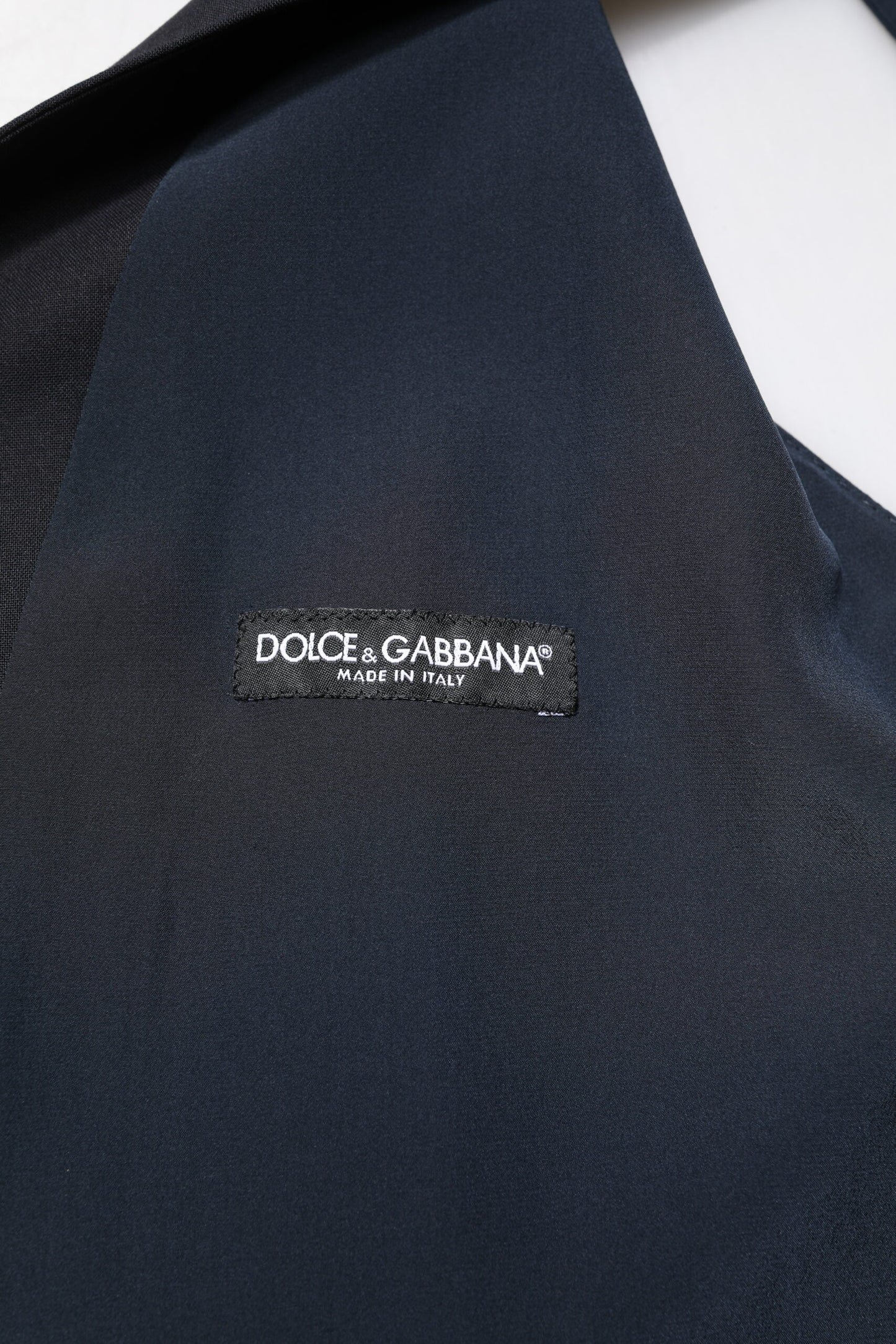 Dolce & Gabbana Schwarze Wollweste Kleid Formelle Weste