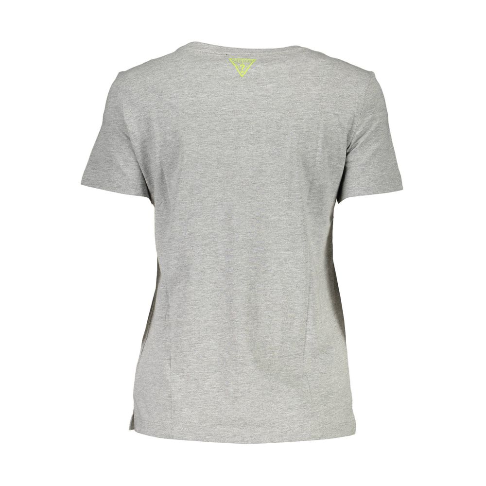 Guess Jeans Graues Baumwolle Unisex T-Shirt