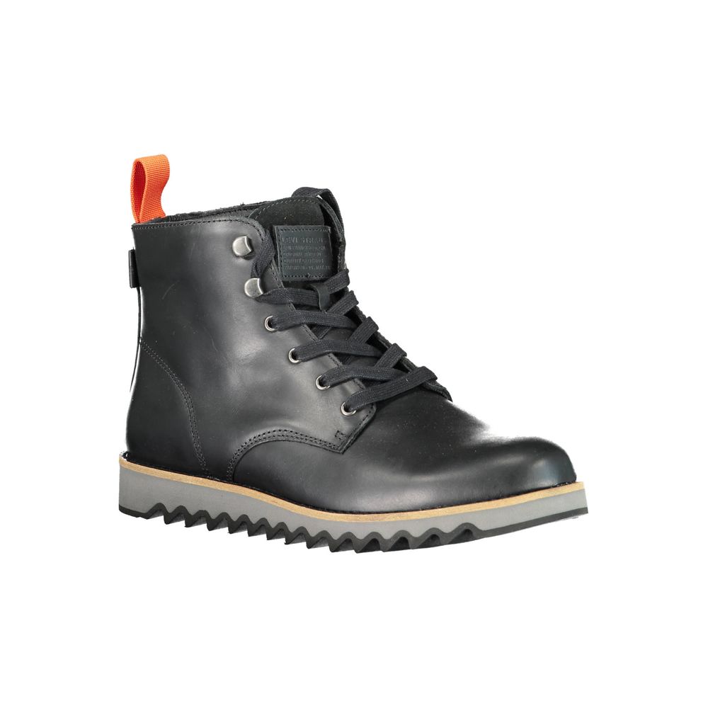 Levi's Schwarzes Leder Herrenstiefel