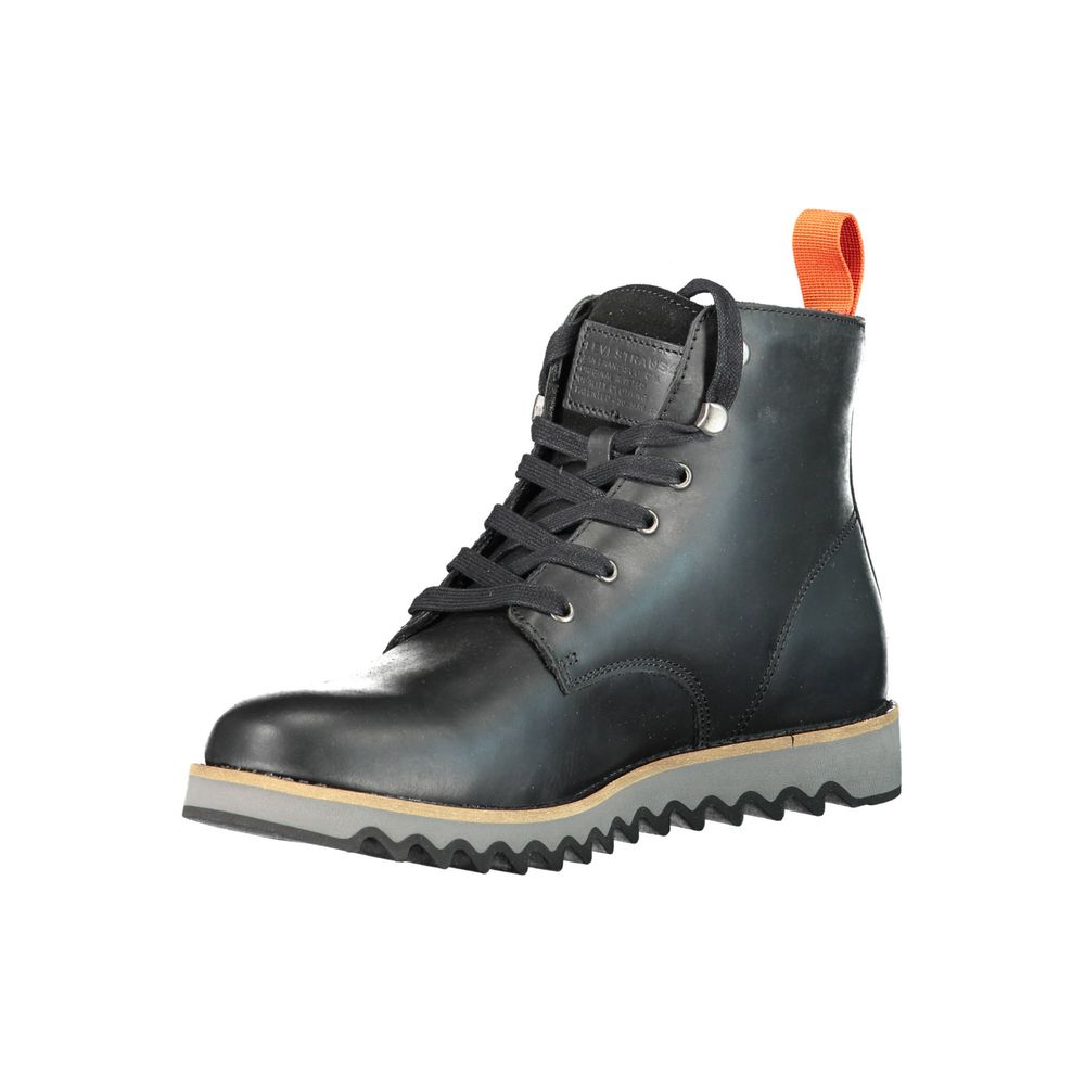 Levi's Schwarzes Leder Herrenstiefel