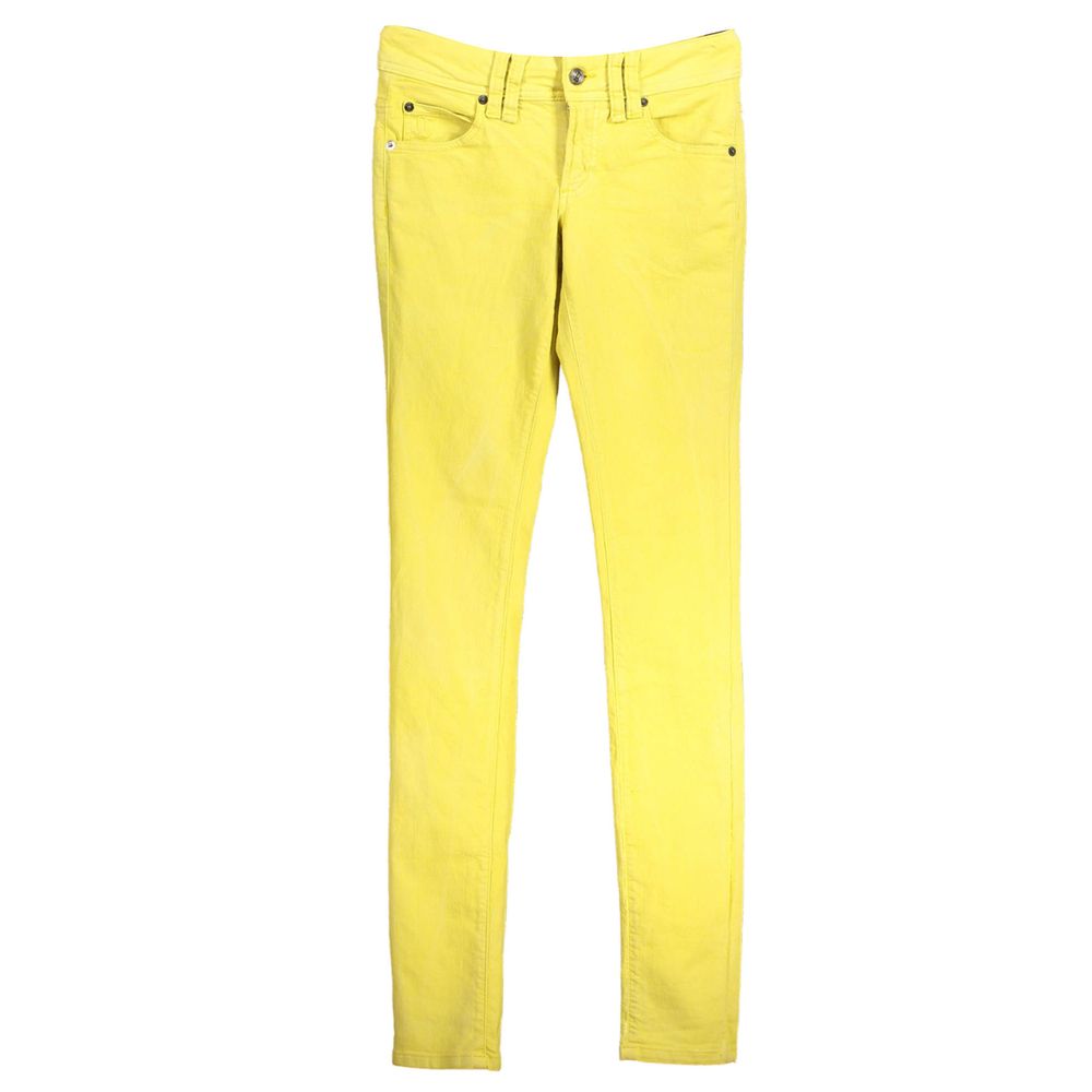 John Galliano Gelbe Baumwolljeans &