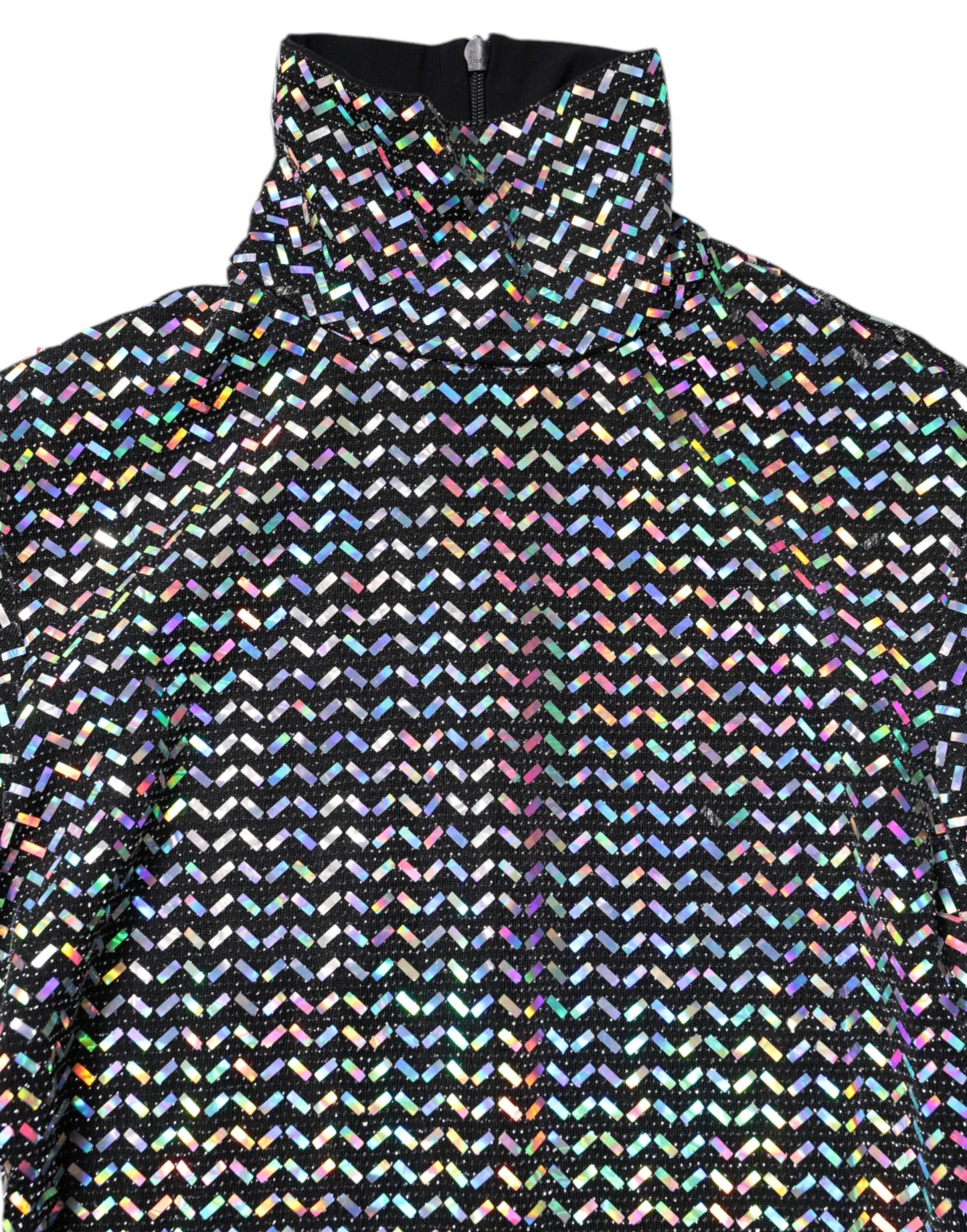 Dolce & Gabbana Schwarzes verschönertes Nylon-Bodycon-Minikleid
