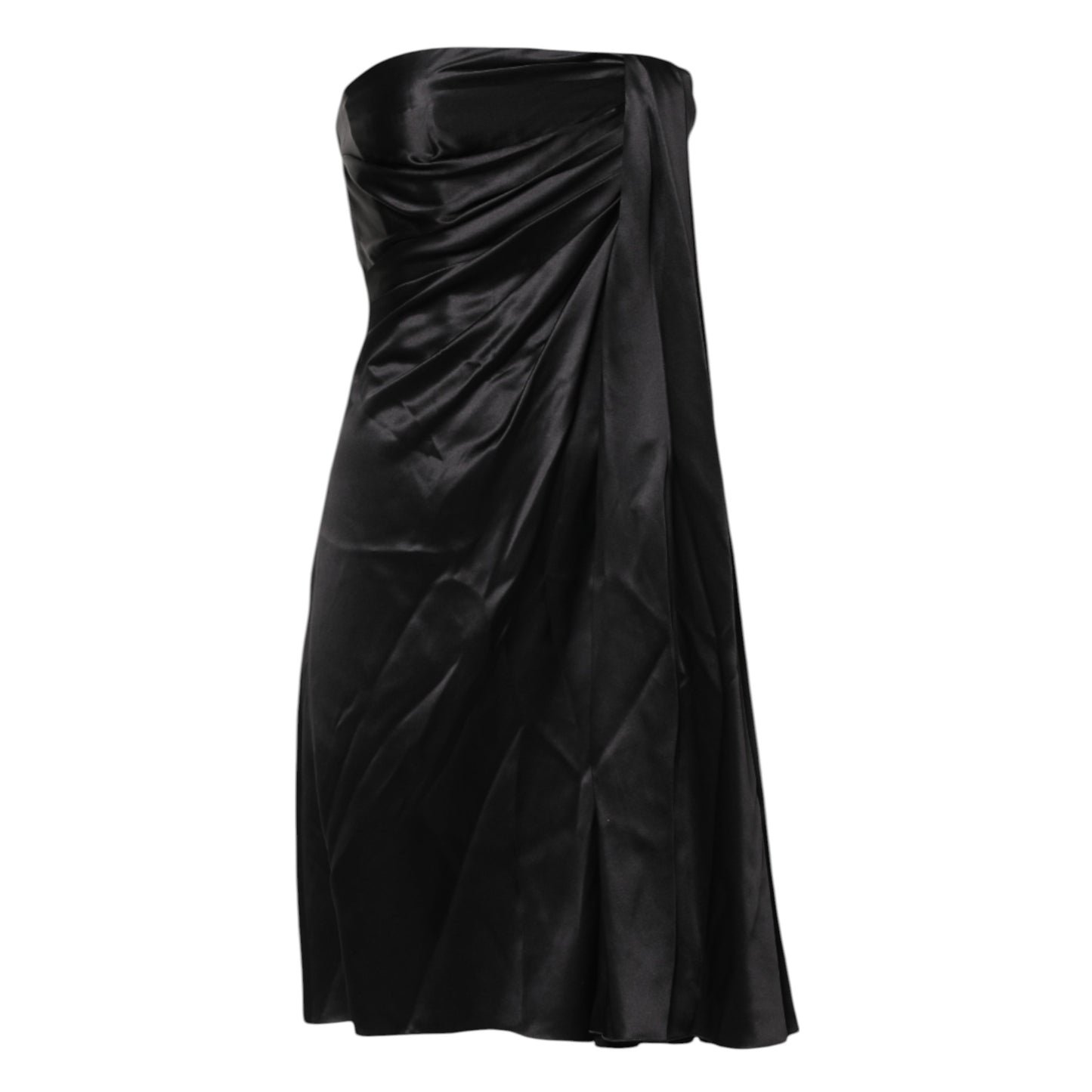 Dolce & Gabbana Schwarzes trägerloses Etuikleid in A-Linie Mini-Kleid
