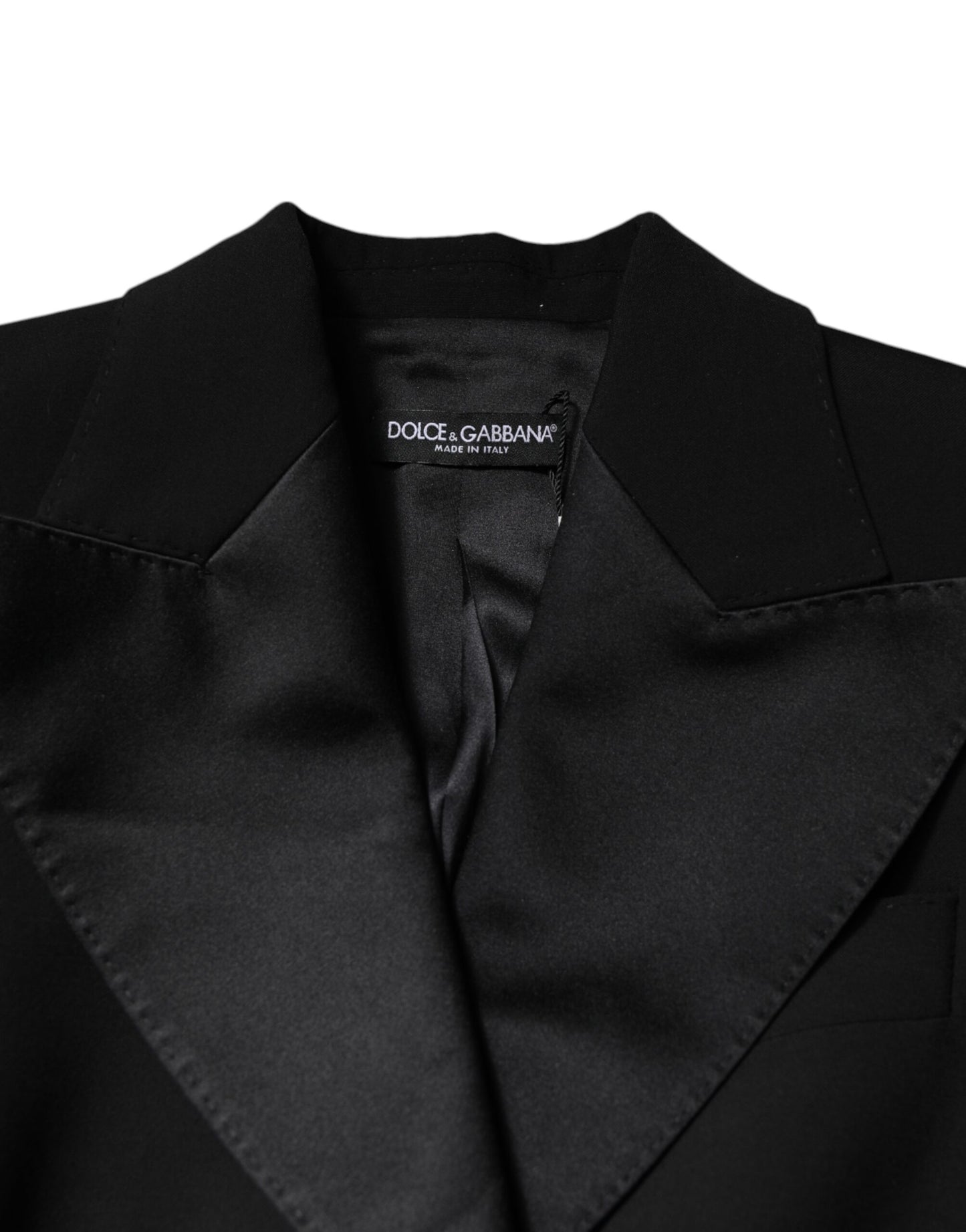 Dolce & Gabbana Schwarzer Woll-Jumpsuit Kleid Frauen Mantel Jacke