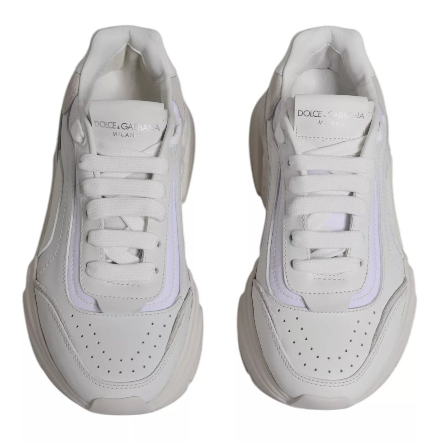 Dolce & Gabbana Weiß Daymaster Low Top Herren Turnschuhe Schuhe