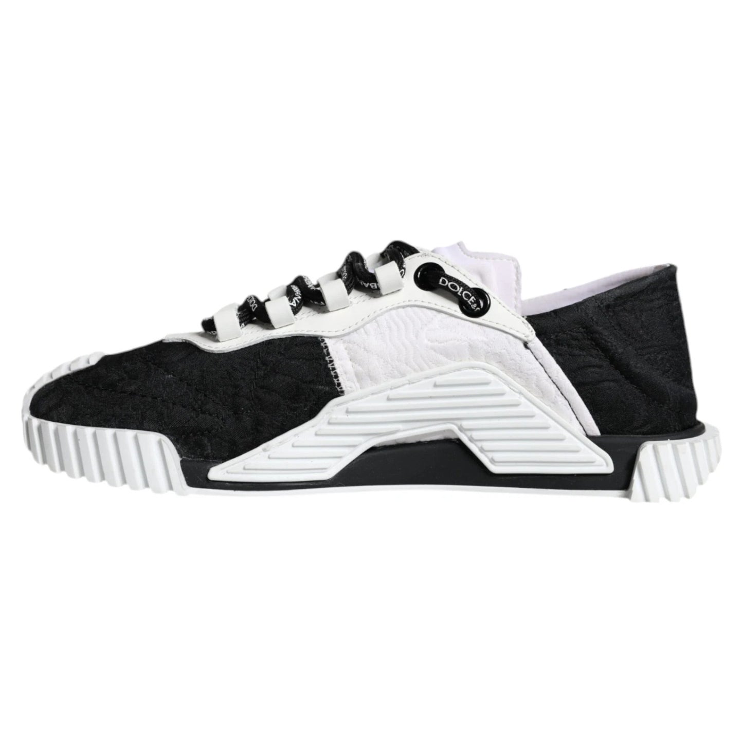 Dolce & Gabbana Weiß Schwarz Low Top NS1 Turnschuhe Schuhe