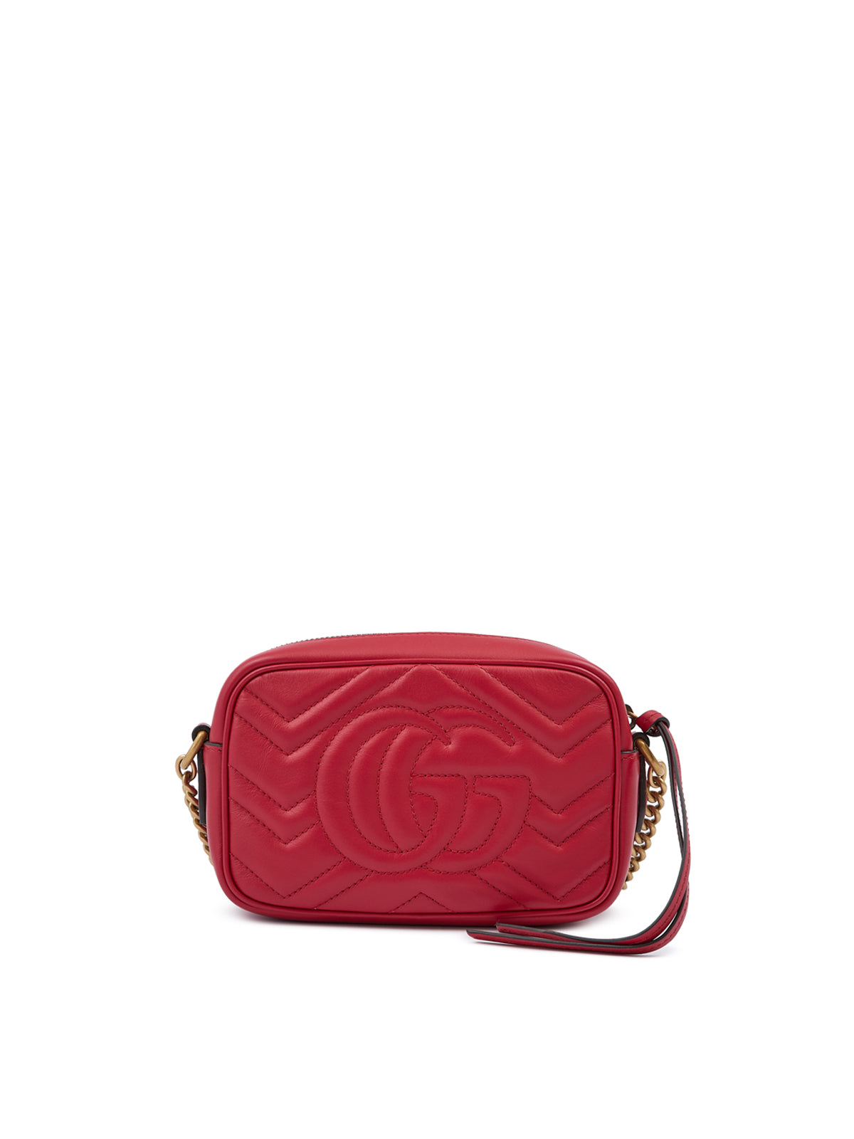 Gucci GG Marmont Kameratasche aus rotem Leder