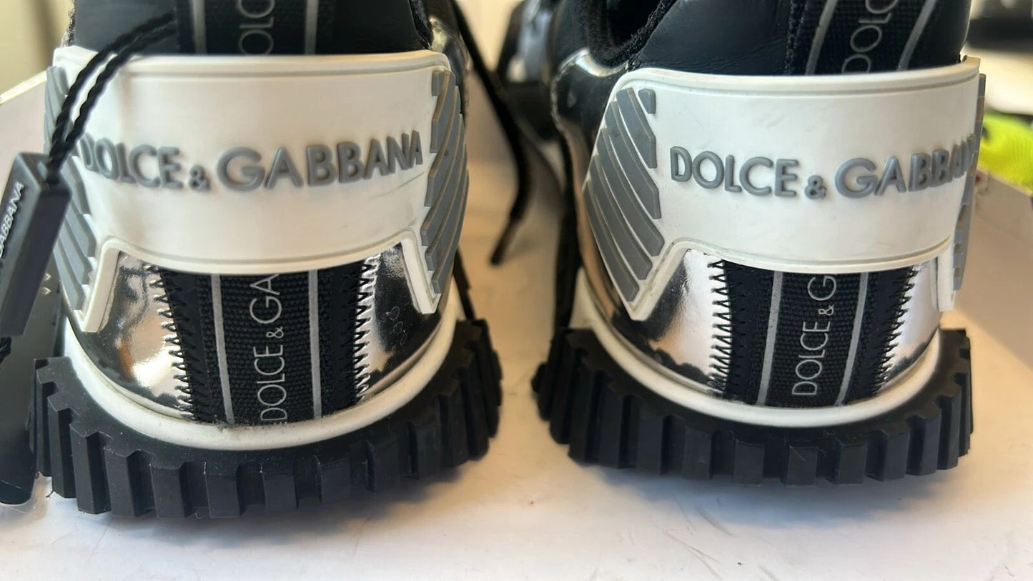 Dolce & Gabbana Multicolor Lace Up Low Top NS1 Turnschuhe Schuhe