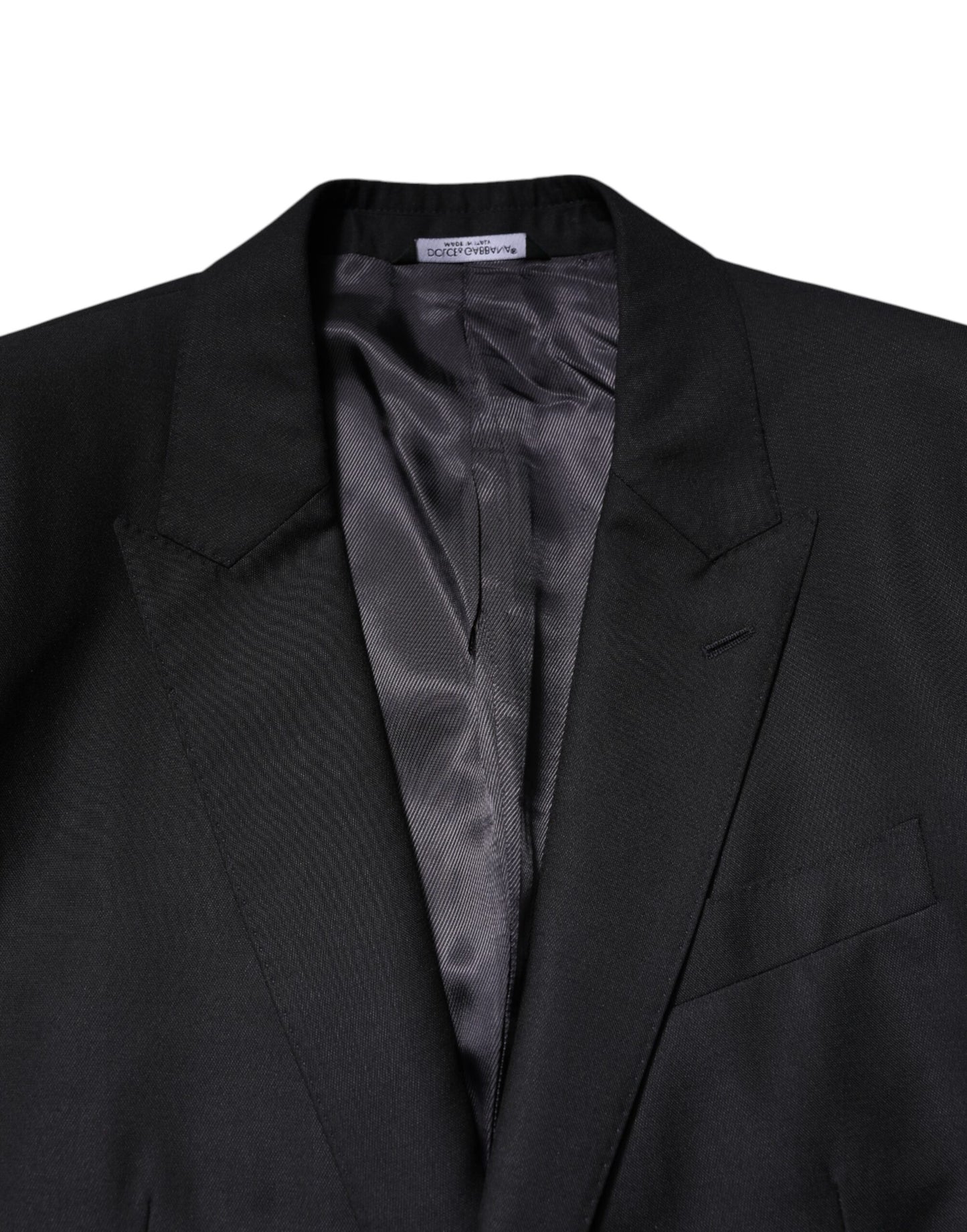 Dolce & Gabbana Dunkelblauer MARTINI Wollblazer Mantel Jacke