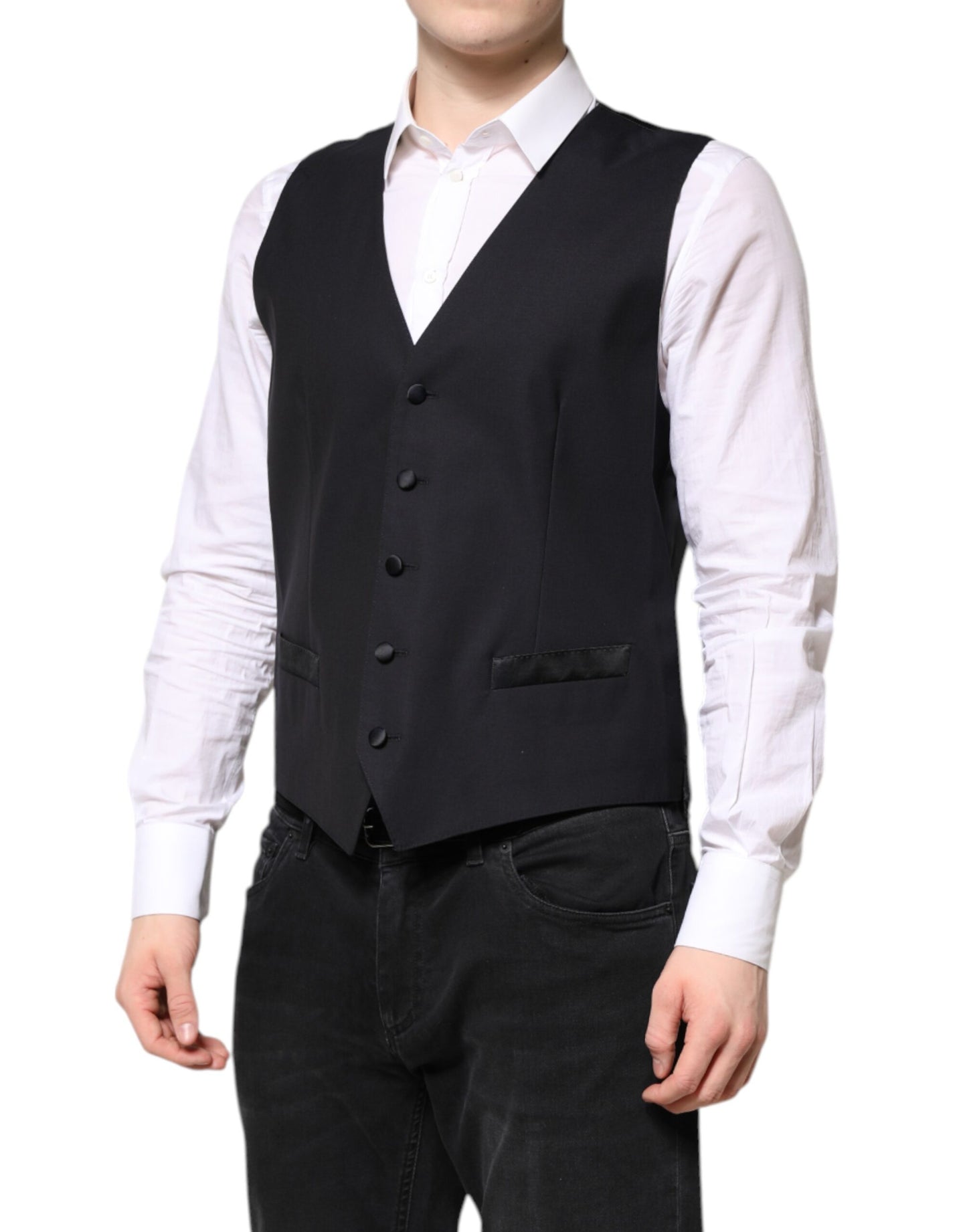 Dolce & Gabbana Dunkelblauer MARTINI Wollanzug 2 Stück Jacke