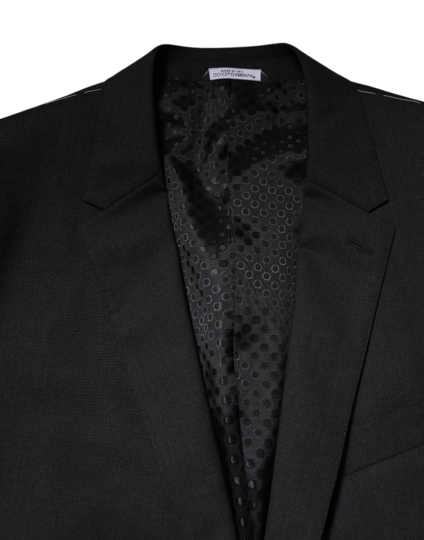 Dolce & Gabbana Dunkelgraue MARTINI Einreihige Jacke