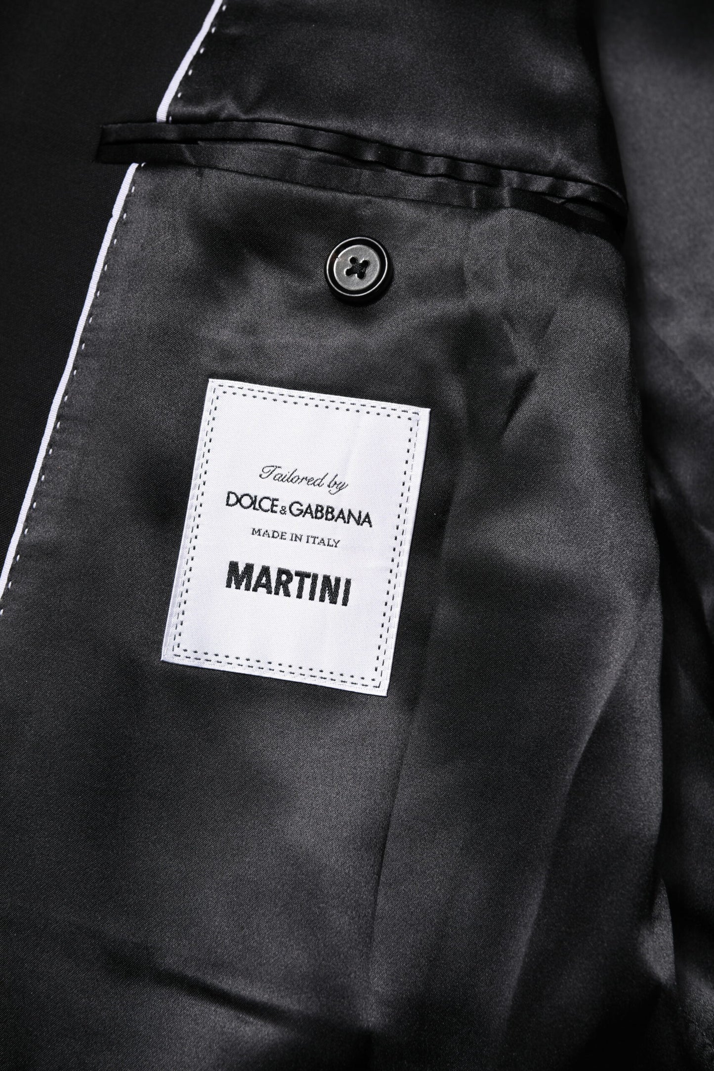 Dolce & Gabbana MARTINI Zweireihige Anzugjacke, schwarz