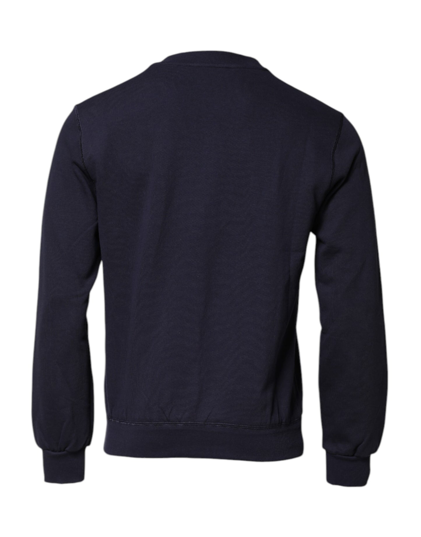 Dolce & Gabbana Dunkelblauer Logo-Rundhals-Pullover