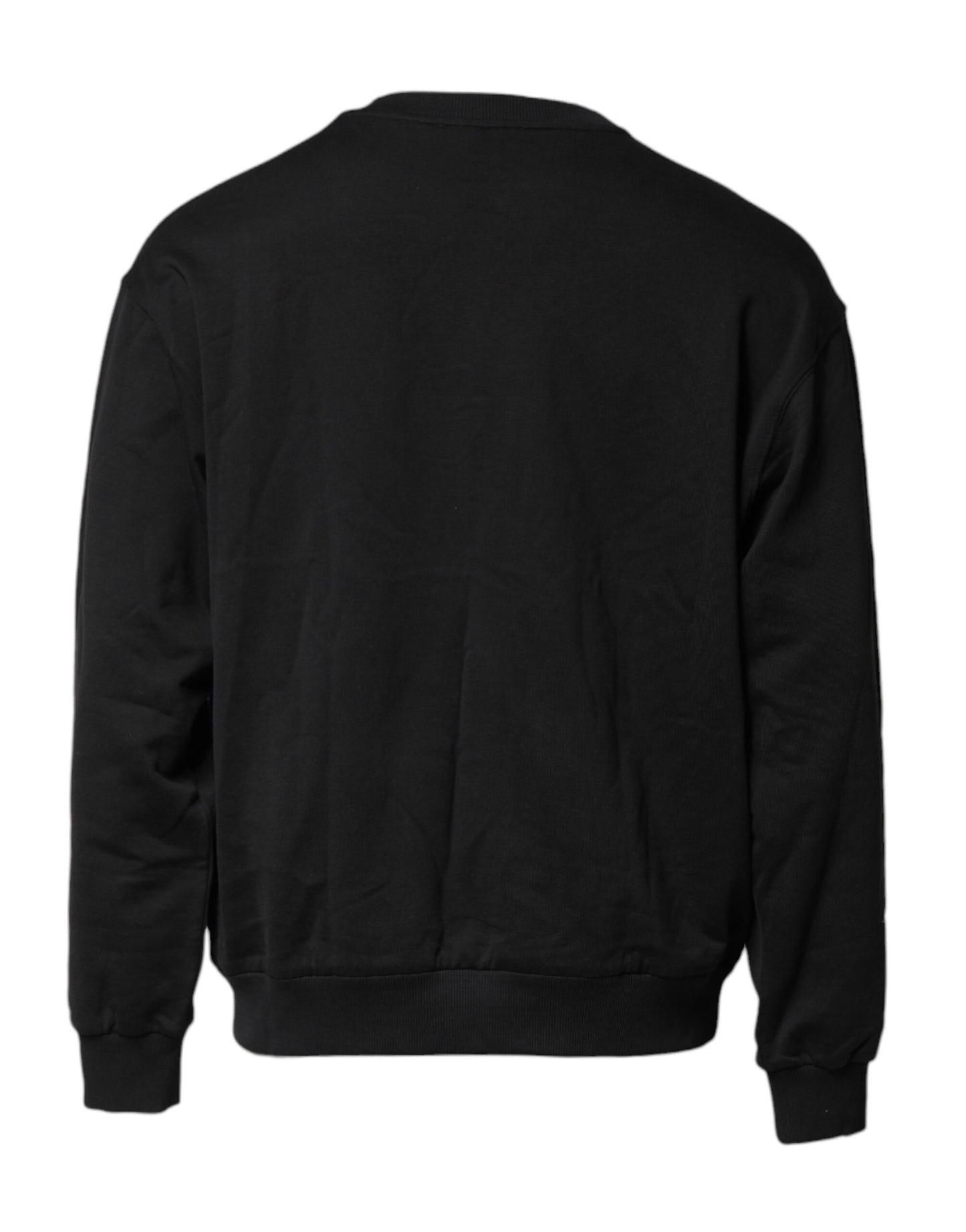 Dolce & Gabbana Schwarzes DG Logo Rundhals-Sweatshirt Pullover