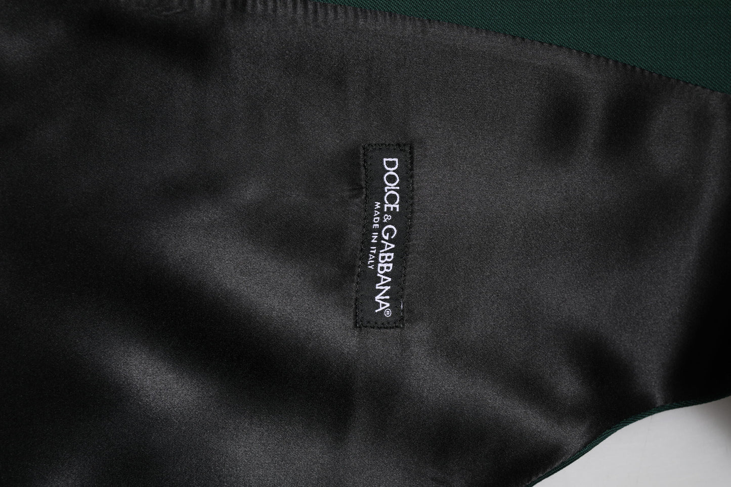 Dolce & Gabbana Grün Wolle Kleid Formal Männer Weste Weste