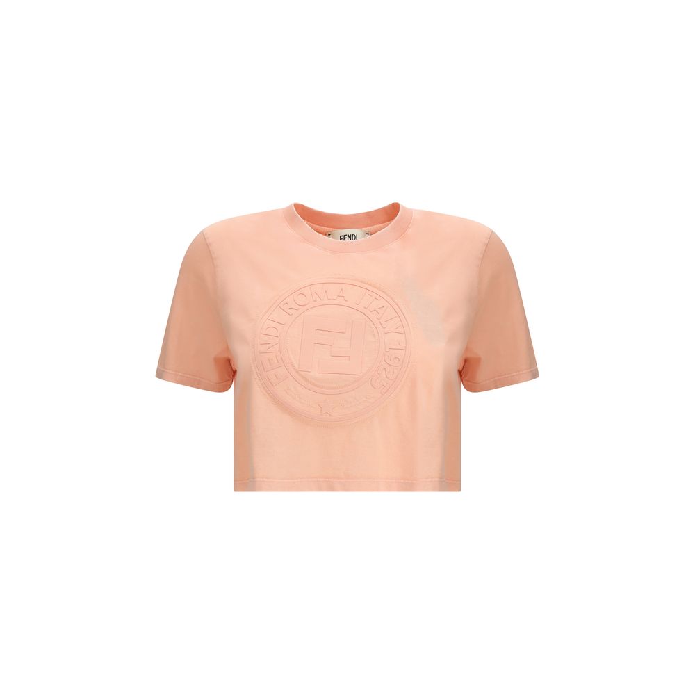 Fendi Beschnittenes T-Shirt