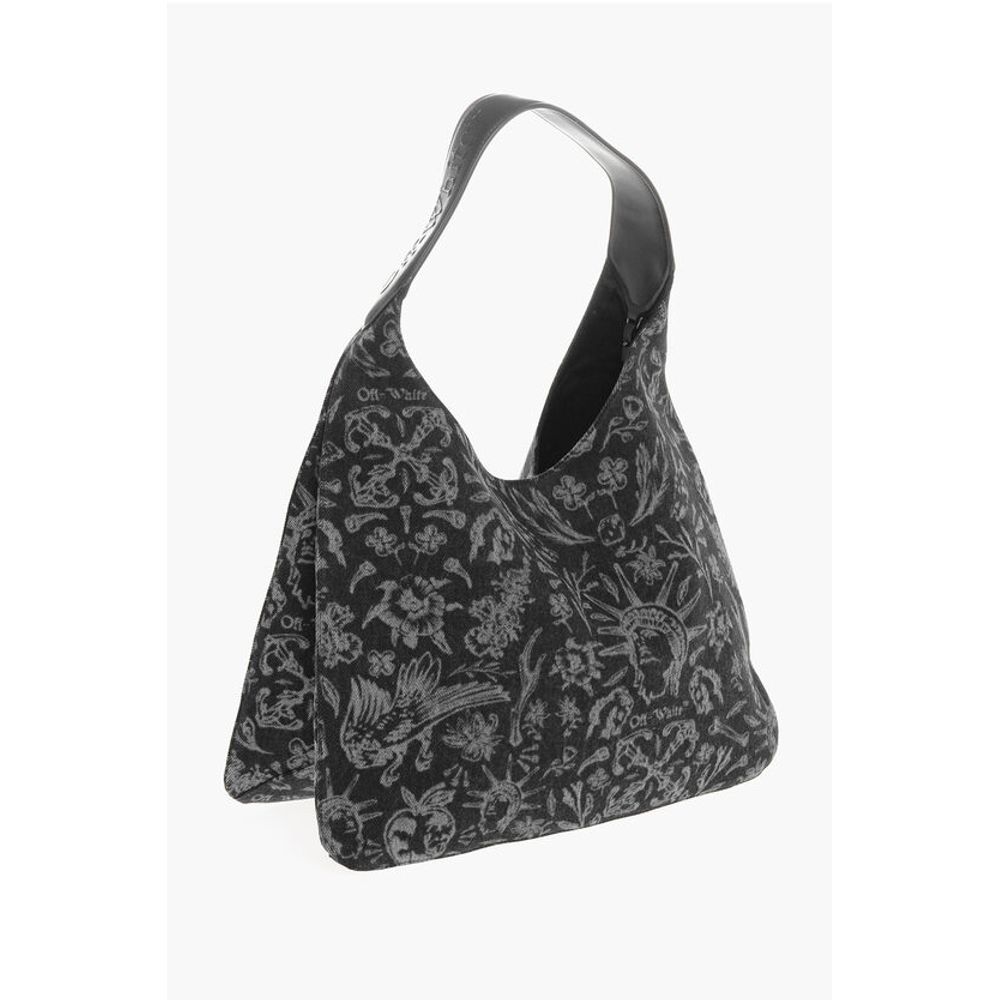 Off-White Bedruckte METROPOLITAN Hobo-Tasche