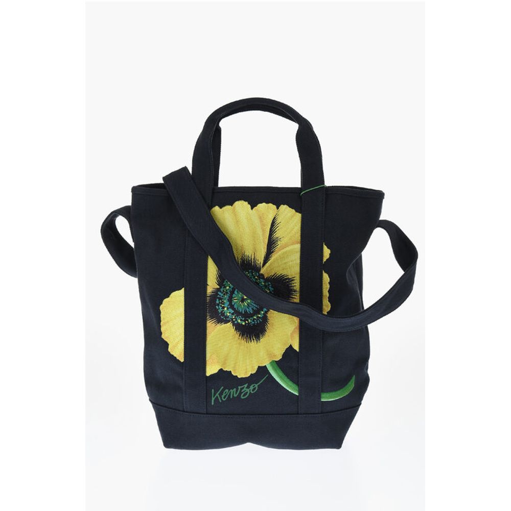 Kenzo Baumwoll-Twill-Tasche mit Maxi-Stickerei