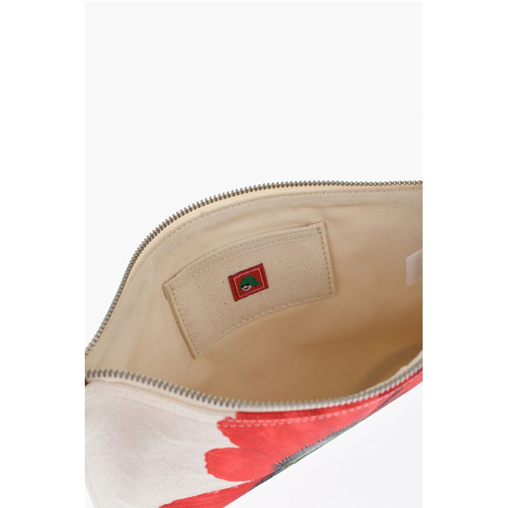 Kenzo Clutch Bag aus weißer Baumwolle