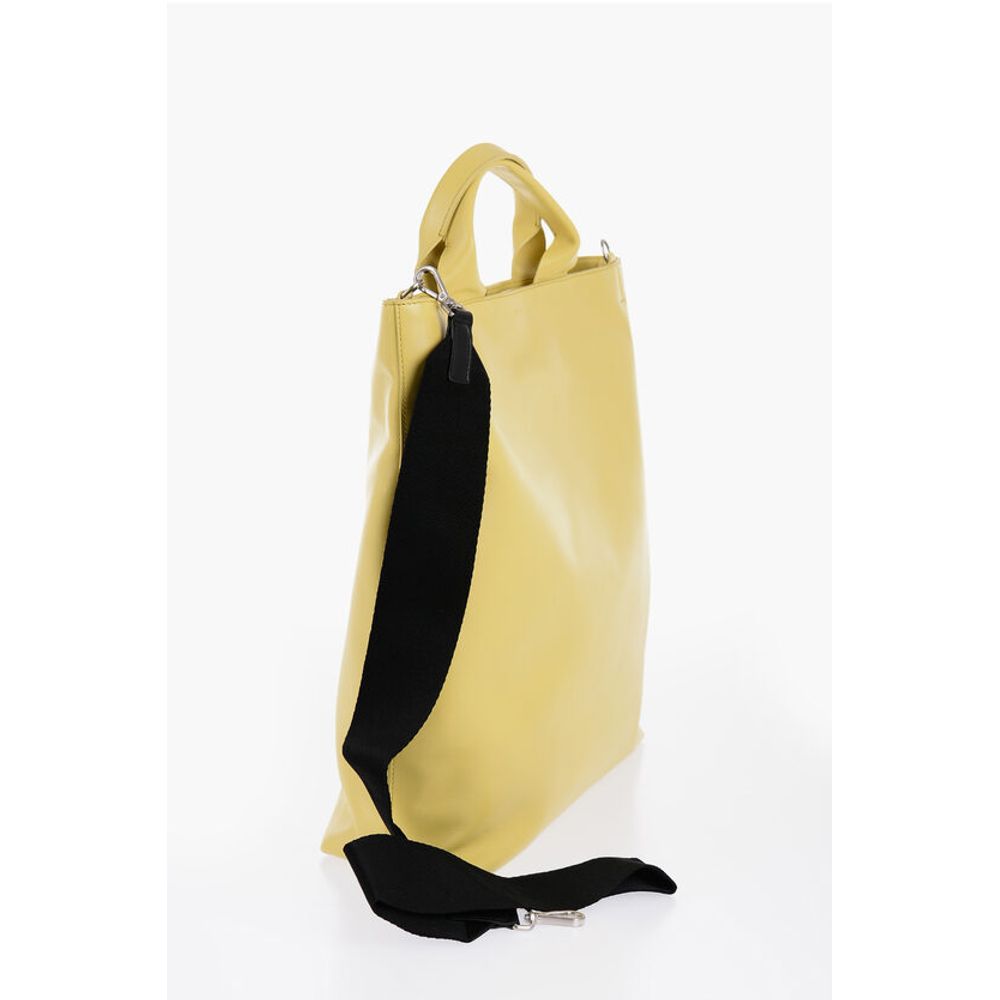 Jil Sander Leder Tote Bag mit abnehmbarem Schulterriemen
