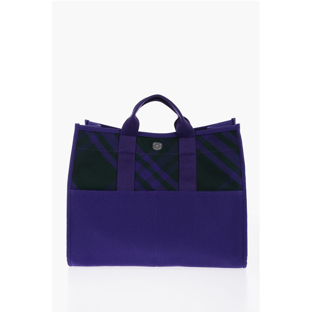 Burberry Karierte Shopper-Tasche mit Außentaschen