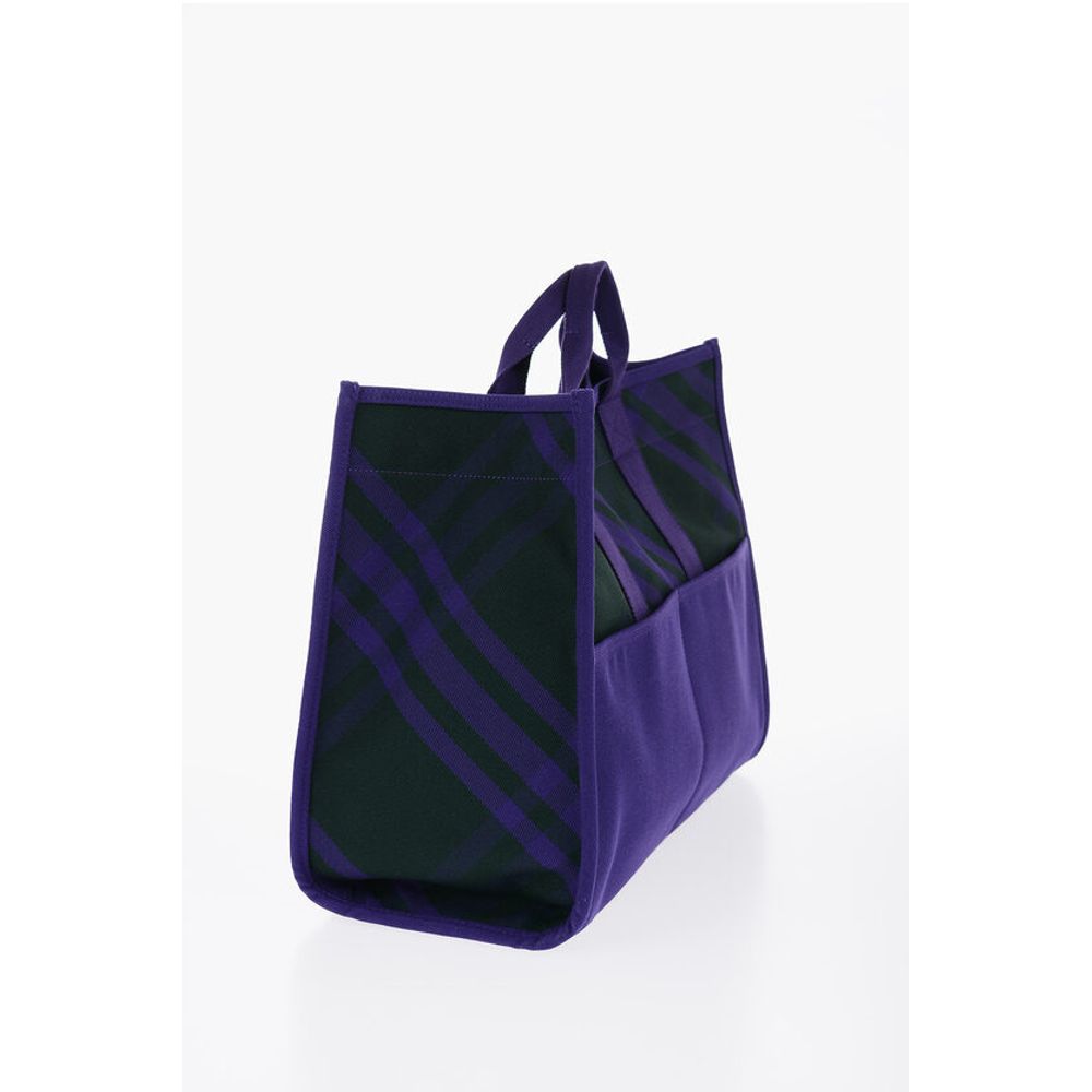 Burberry Karierte Shopper-Tasche mit Außentaschen