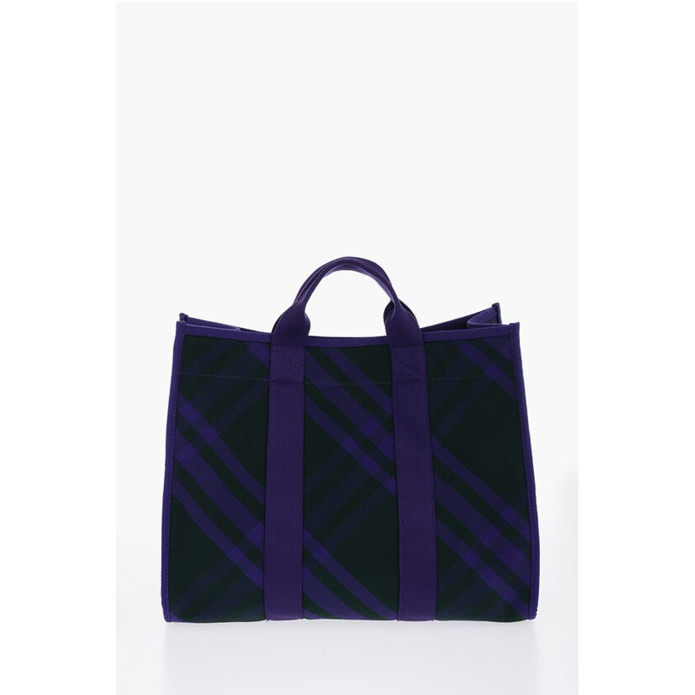 Burberry Karierte Shopper-Tasche mit Außentaschen