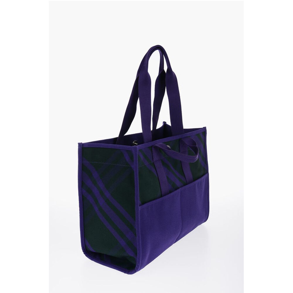 Burberry Karierte Shopper-Tasche mit Außentaschen