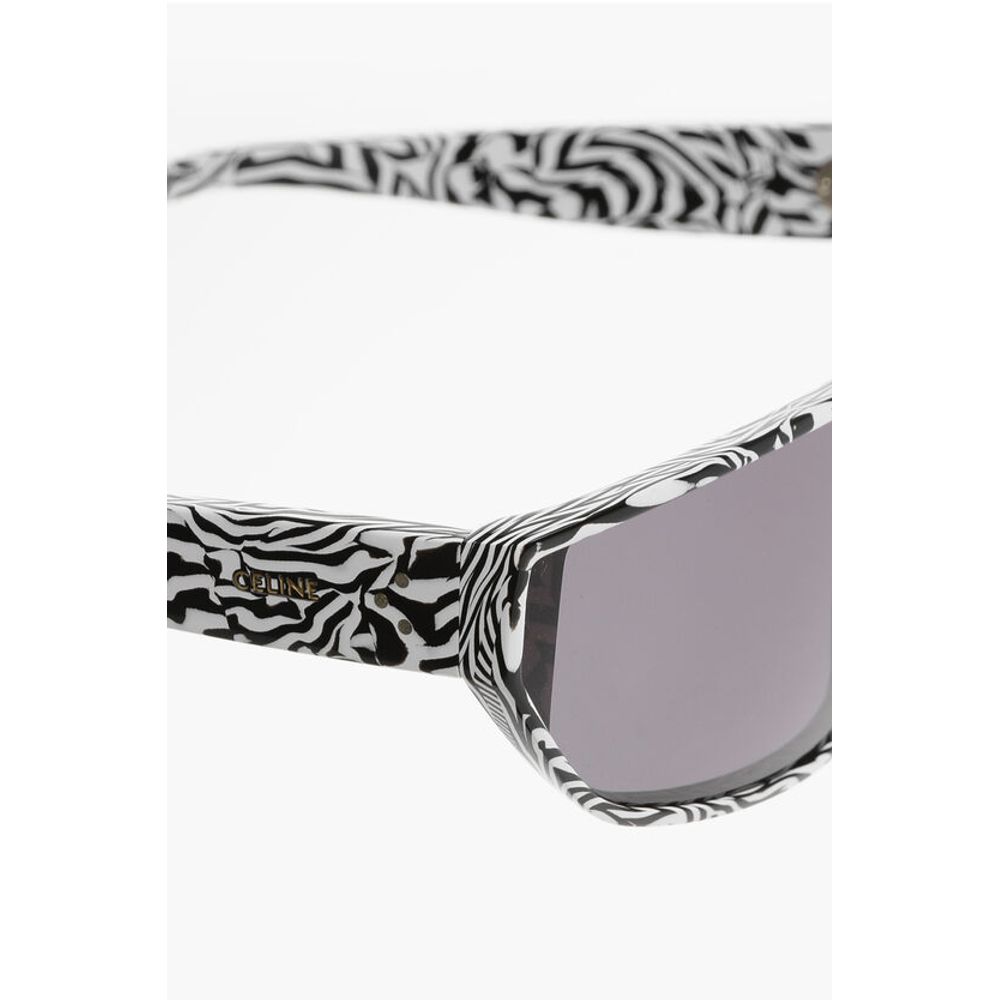 Celine Sonnenbrille mit gemustertem Rahmen und Schild